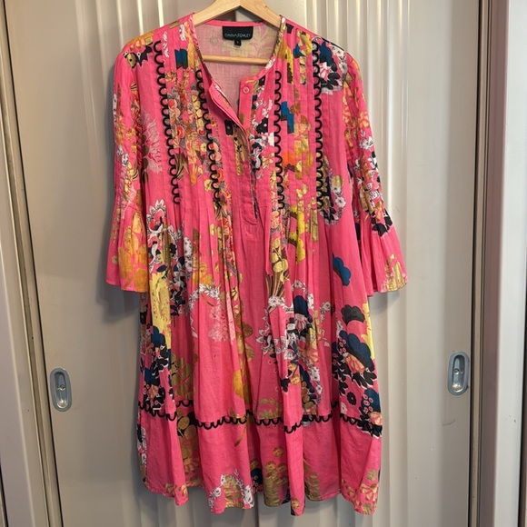 Cynthia Rowley mini caftan dress - Picture 1 of 5